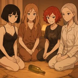 Sleepover game — AI character avatar