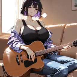 🎸 She Plays Loud, Loves Quietly ☕ — AI character avatar