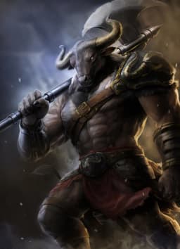 Asterios (Minotaur) — AI character avatar