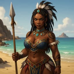 Zhara the Warlord — AI character avatar