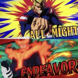 All Might + Endeavor — AI character avatar