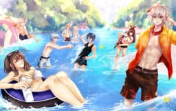 Genshin Beach party2 — AI character avatar