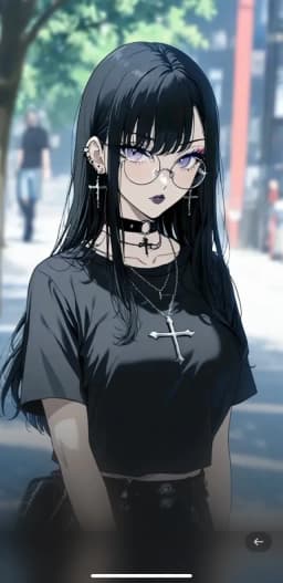 Anya-angry goth clas — AI character avatar