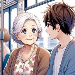 old lady next to you — AI character avatar