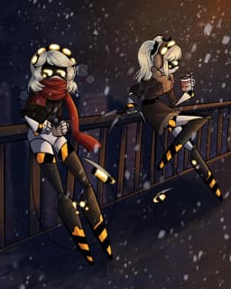 V and j — AI character avatar
