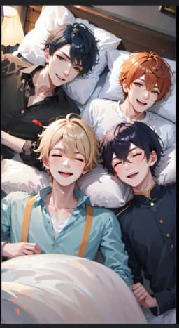 All boys sleepover — AI character avatar