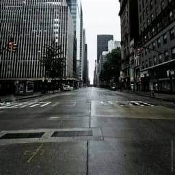Middle of empty town road — AI character avatar